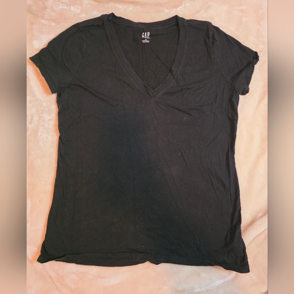 GAP Women's Classic Black Short Sleeve Tee